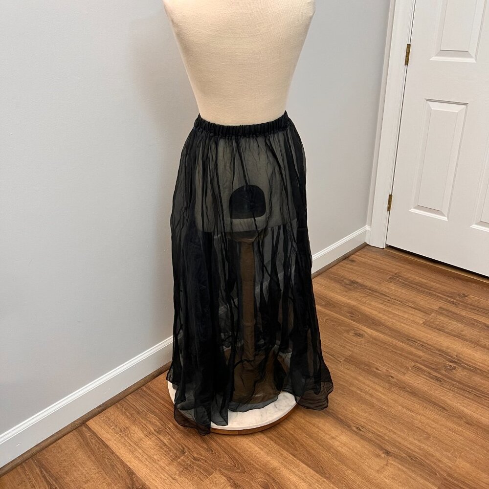Planet Sheer Black Tulip bottom Skirt - Picture 7 of 8